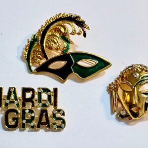 Vintage Mardi Gras Jewelry Pins